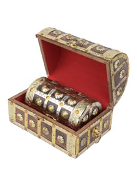 Wooden Retro Treasure Chest, multi storage unit, Set of 2 pcs - The Heritage Artifacts