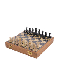 10 inches Chess board made of marble and wood - The Heritage Artifacts