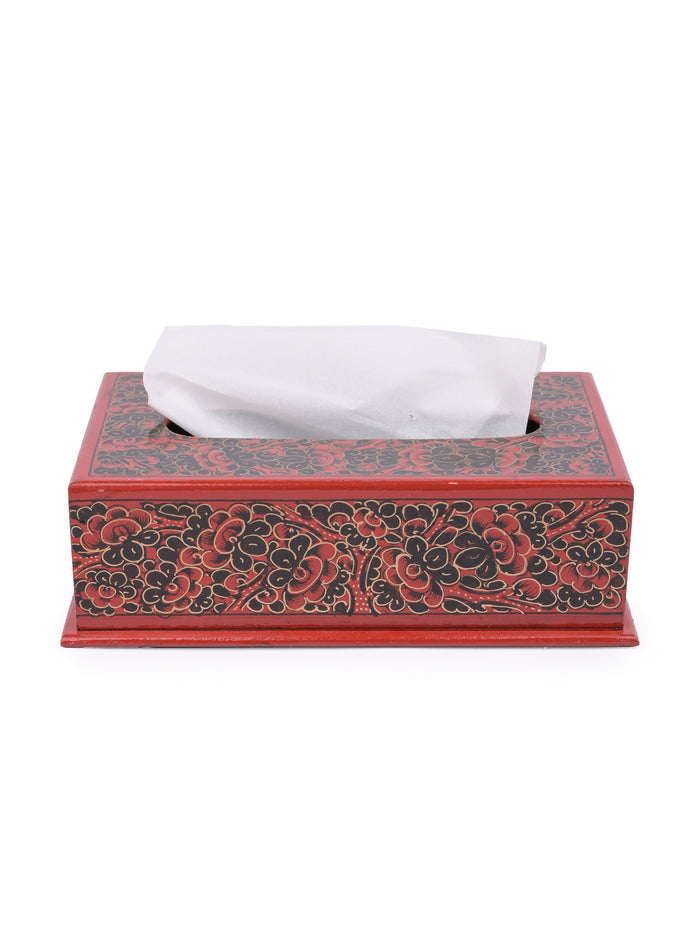 Paper Mache Big Size Tissue box, Available in Assorted Design and Colors - The Heritage Artifacts