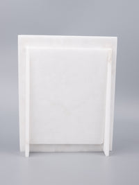 White marble photo / picture frame with inlay work - portrait view - The Heritage Artifacts