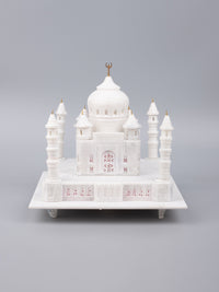 9 inches White Marble replica of Taj Mahal - The Heritage Artifacts