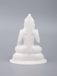 White marble Lord Shiva statue - 6 inches height - The Heritage Artifacts
