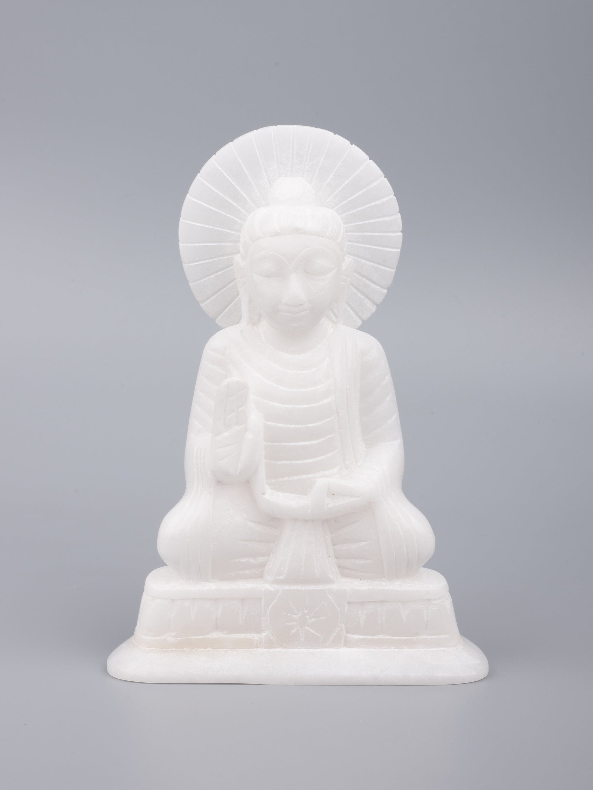 White marble goddess buddha statue - 6 inches height - The Heritage Artifacts