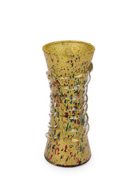 Gold Spotted Glass Flower Vase - 8 inches Height - The Heritage Artifacts