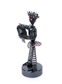 Metal Handcrafted Musician / Accordion Player Decorative Showpiece - The Heritage Artifacts