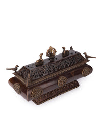 Tibetian Incense Holder beautifully handcrafted in Brass metal - The Heritage Artifacts