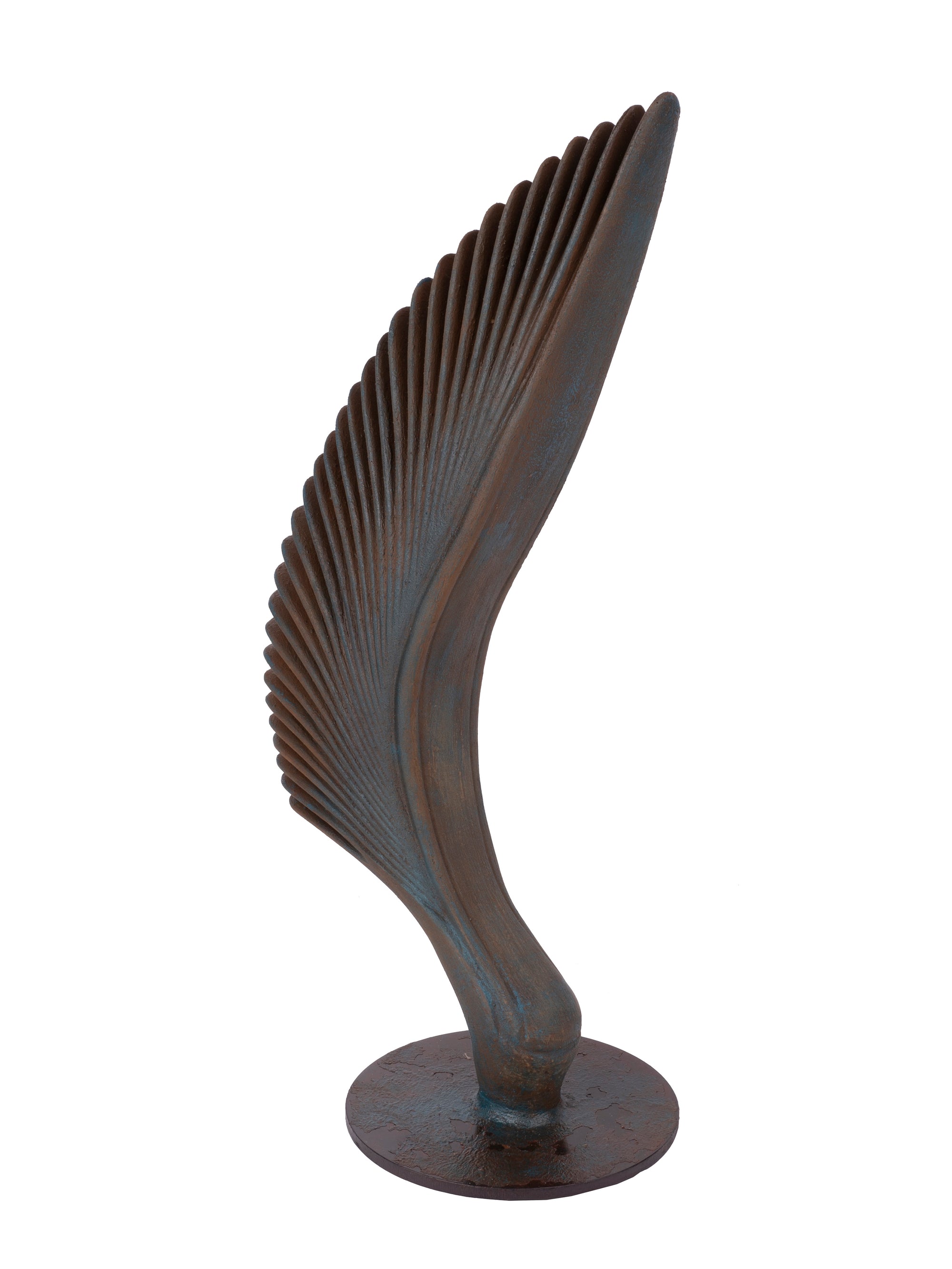 Sculpture name - WINGS OF LIFE (antique blue finish) - The Heritage Artifacts