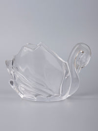 Clear Glass Swan Serving Bowl for Dry fruits and Candy - The Heritage Artifacts