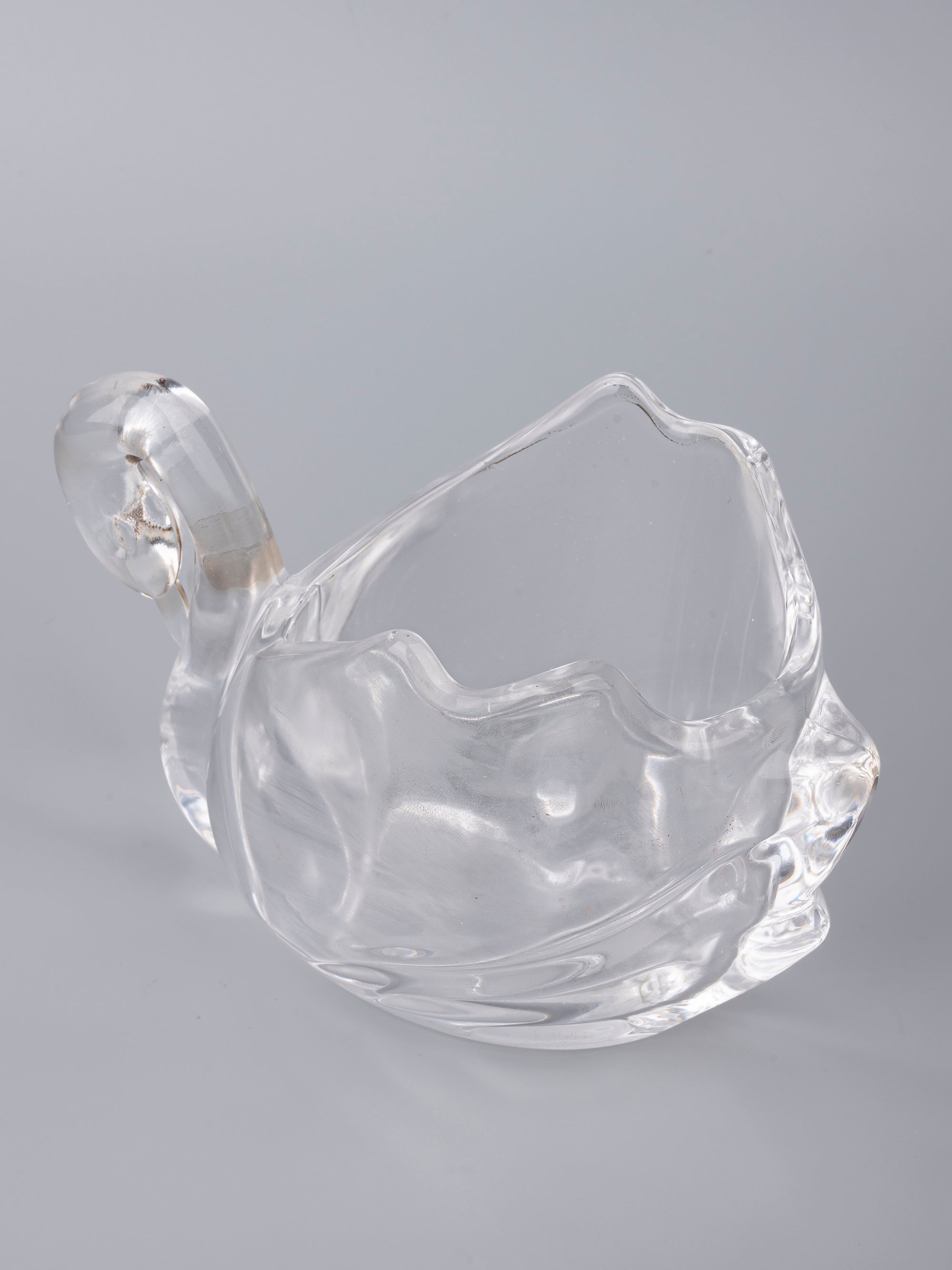 Clear Glass Swan Serving Bowl for Dry fruits and Candy - The Heritage Artifacts