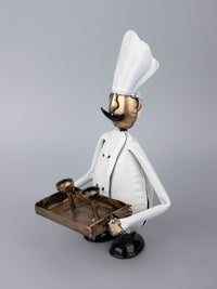 Metal Crafted Team of Chef Decorative Showpiece - The Heritage Artifacts