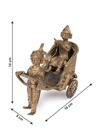 Dokra Craft Royal Rickshaw Decorative Showpiece - The Heritage Artifacts