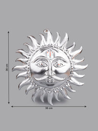Zinc Metal Handcrafted Hanging Sun Face statue - 14 inches Diameter - The Heritage Artifacts
