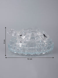 Tortoise in a Bowl, Glass Home Decor Showpiece - The Heritage Artifacts