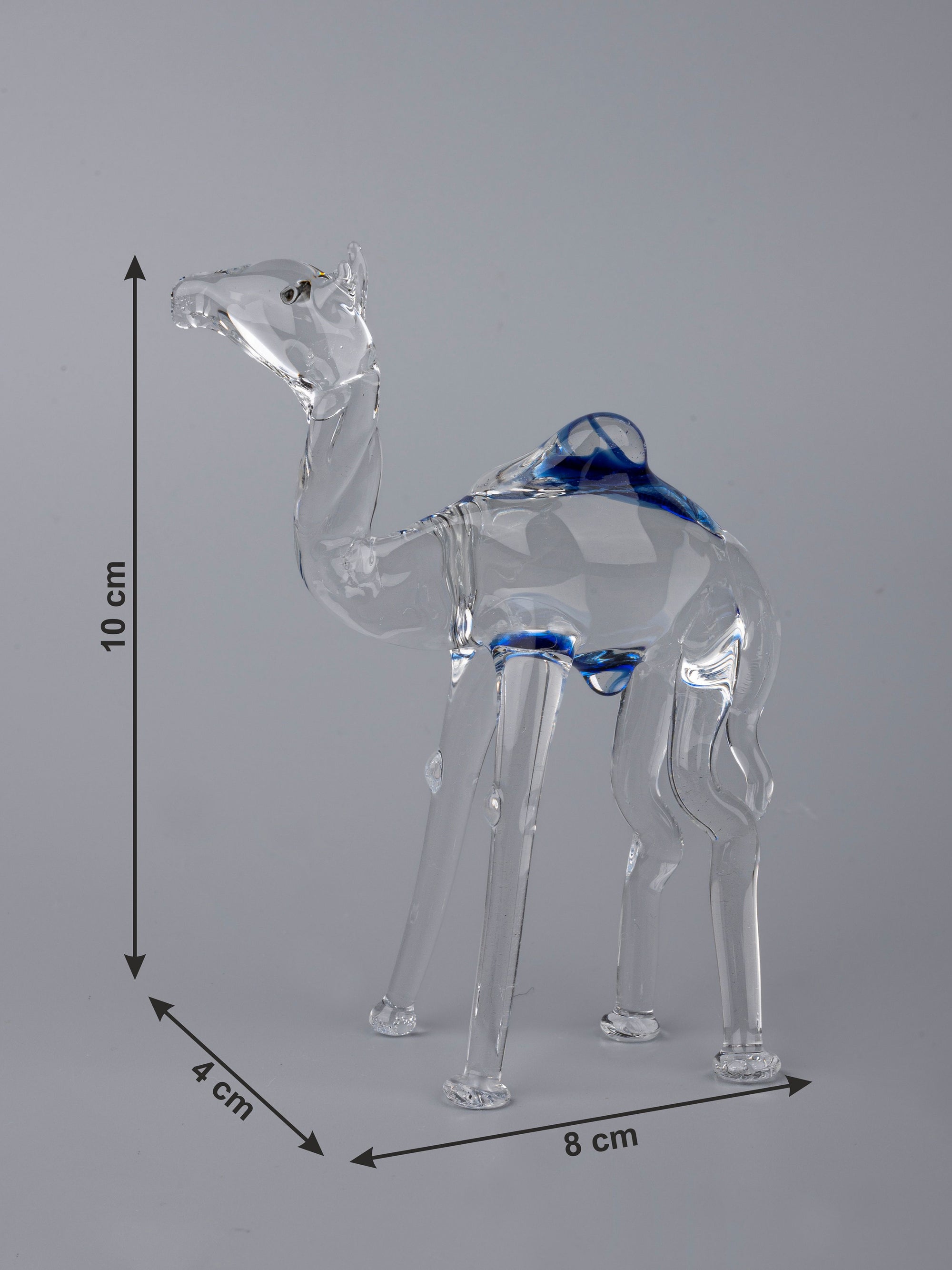 Camel Family Set of 4 pieces Glass Home Decor - The Heritage Artifacts