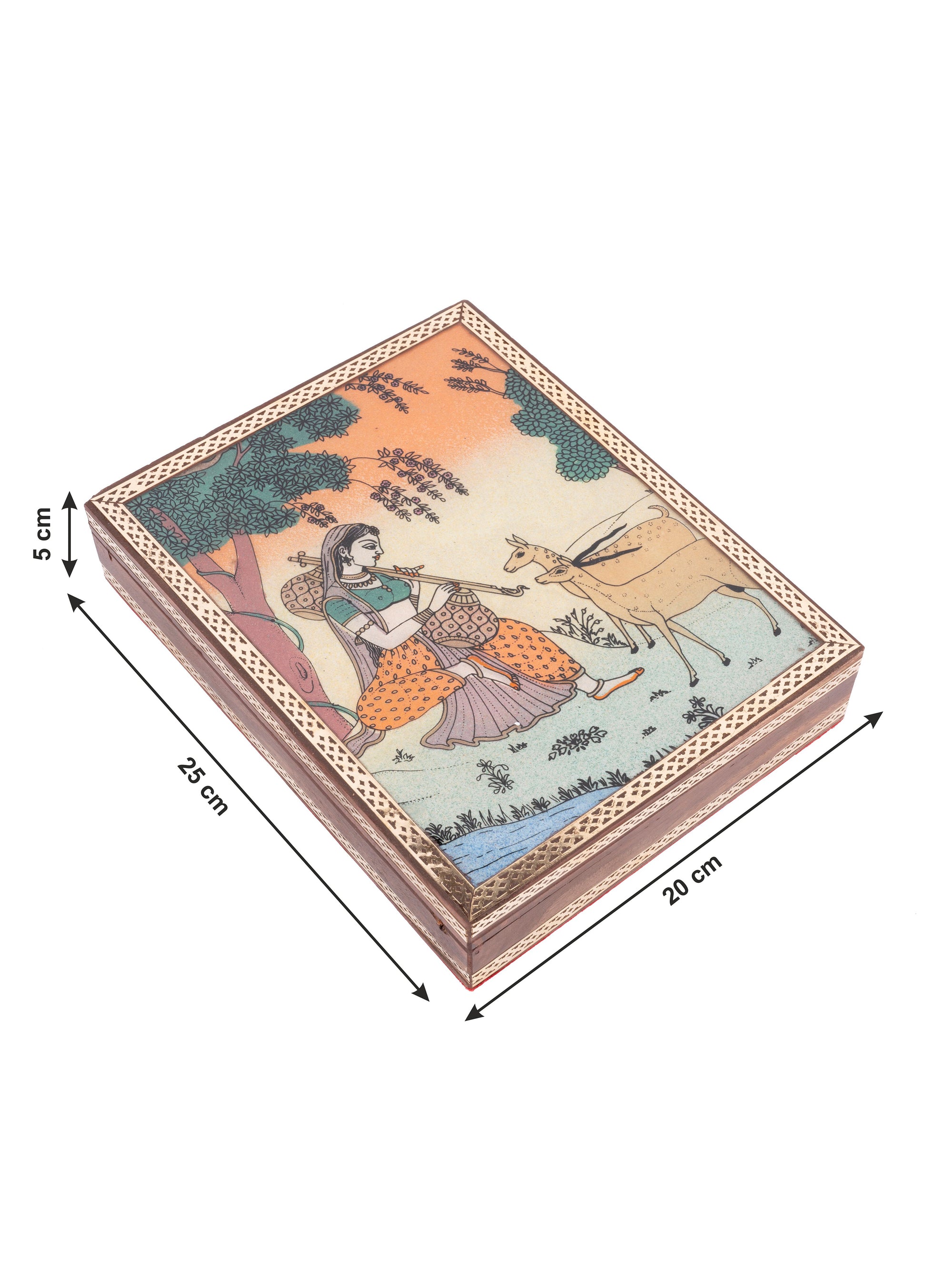 Crushed Gemstone Painting Gift Box, Multipurpose Storage Box - The Heritage Artifacts