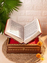 Handmade Wooden Holy Book Stand for Gita / Quran / Bible / Gurugranth - The Heritage Artifacts
