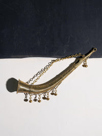 Dokra Art Musical Instrument Todi / Trumpet Hanging Showpiece - The Heritage Artifacts