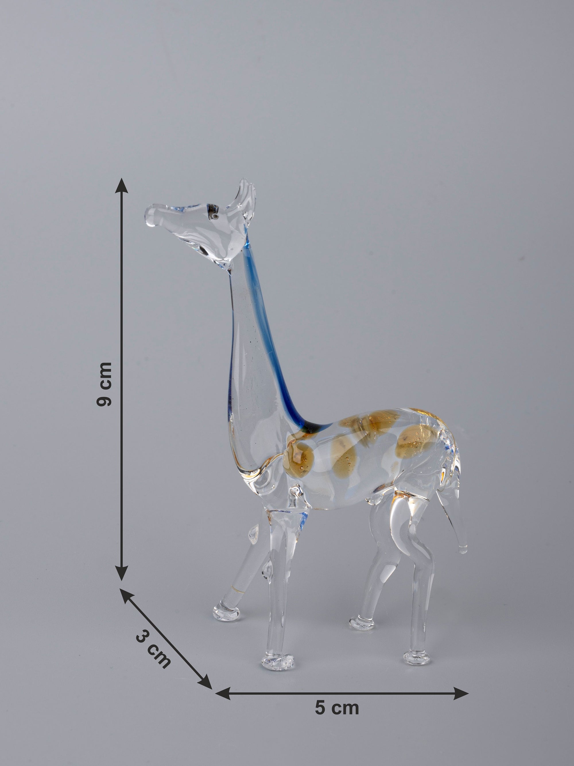 Giraffe Family Set of 4 pieces Glass Home Decor - The Heritage Artifacts