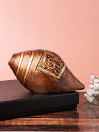Handmade Terracotta Shankh Decorative showpiece - The Heritage Artifacts