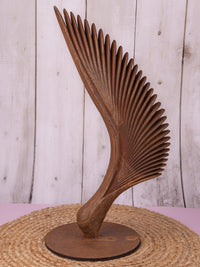 Sculpture name - WINGS OF LIFE (old rustic finish) - The Heritage Artifacts