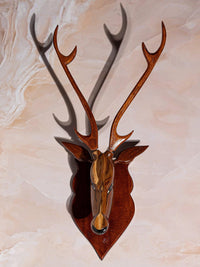 Wooden Home Decor wall Mounted Deer Head - The Heritage Artifacts