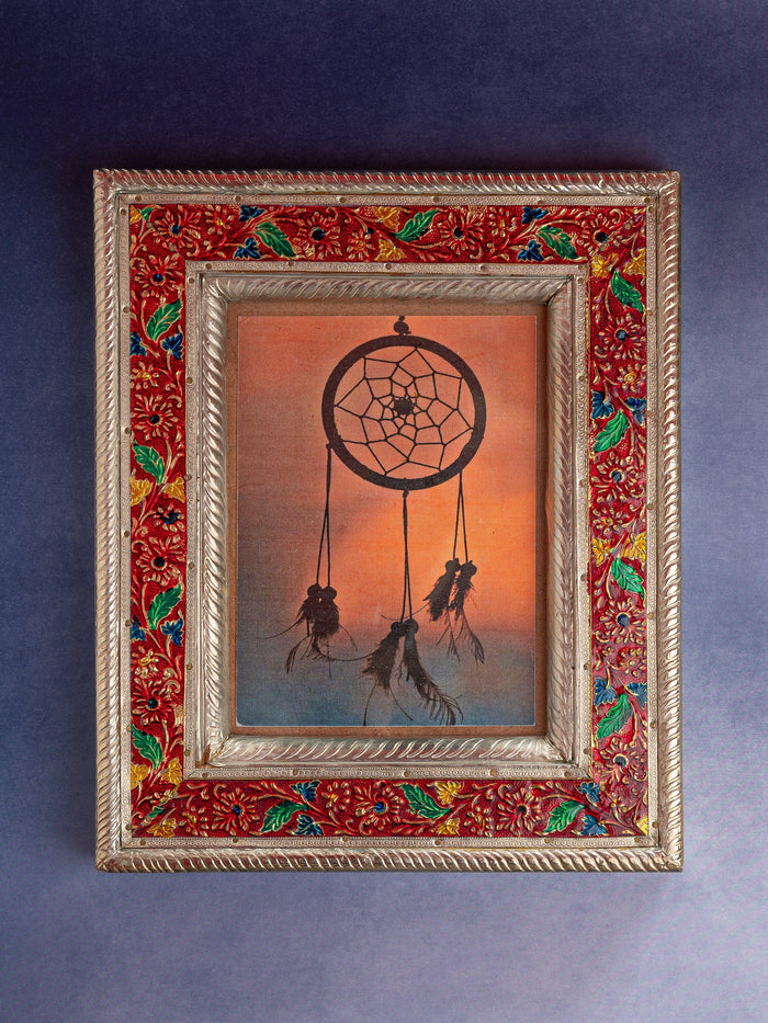 Rajasthani Meenakari Work Colorful Photo Frame - Image size 14x20 cms - The Heritage Artifacts